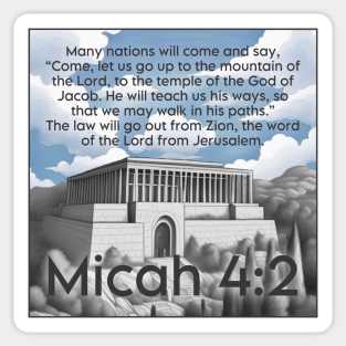 Micah 4:2 Sticker